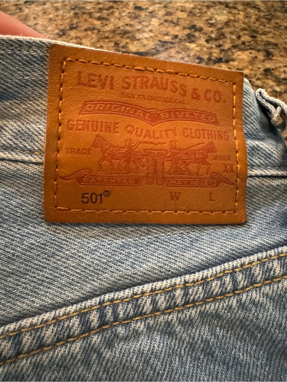 NWT Levi's Light Blue 501 High-Rise Denim Shorts Size 25 - Picture 14 of 14